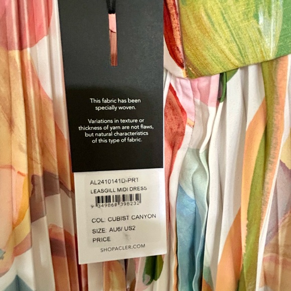 Acler Leasgill Midi Dress Size 2 NWT - Picture 8 of 9